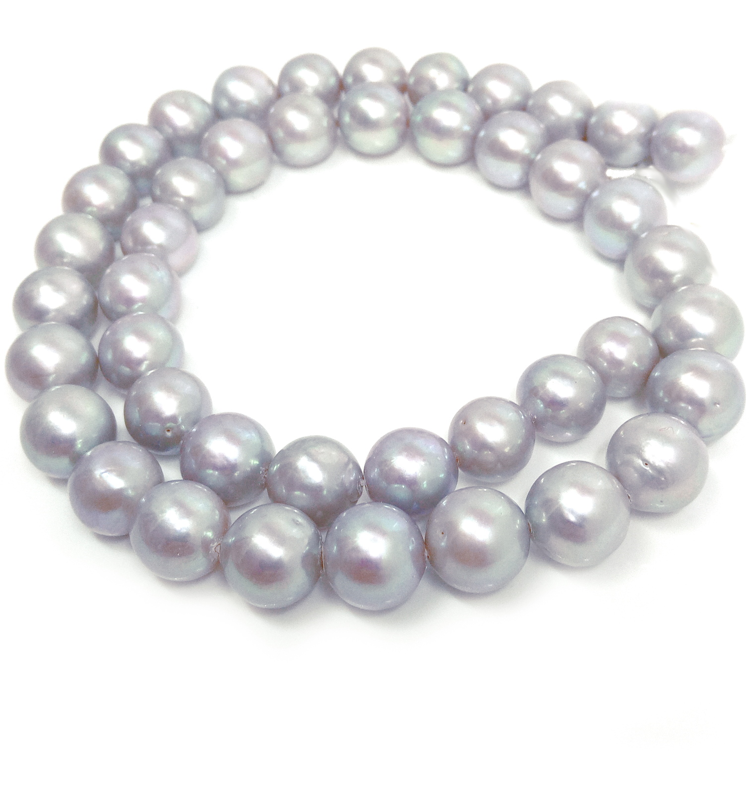 Grey 9.5-10mm Round Pearls